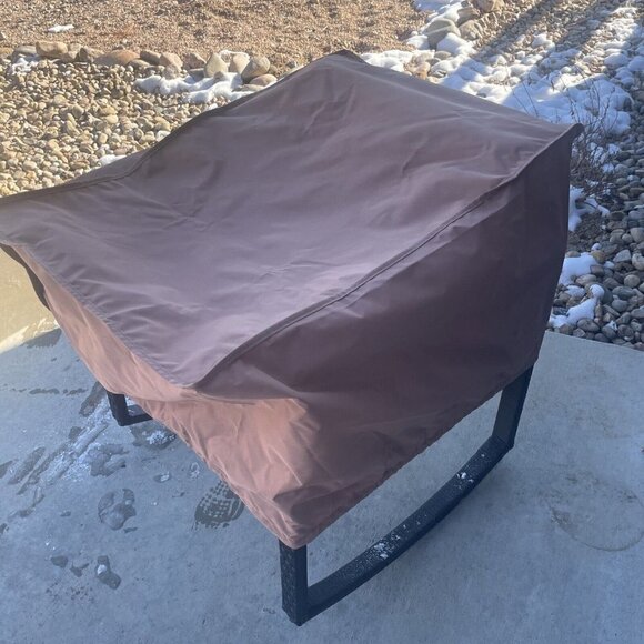 RST Brands 31”x21”x17” Single Club Chair/Armless Outdoor Furniture Cover Brown - Picture 5 of 12